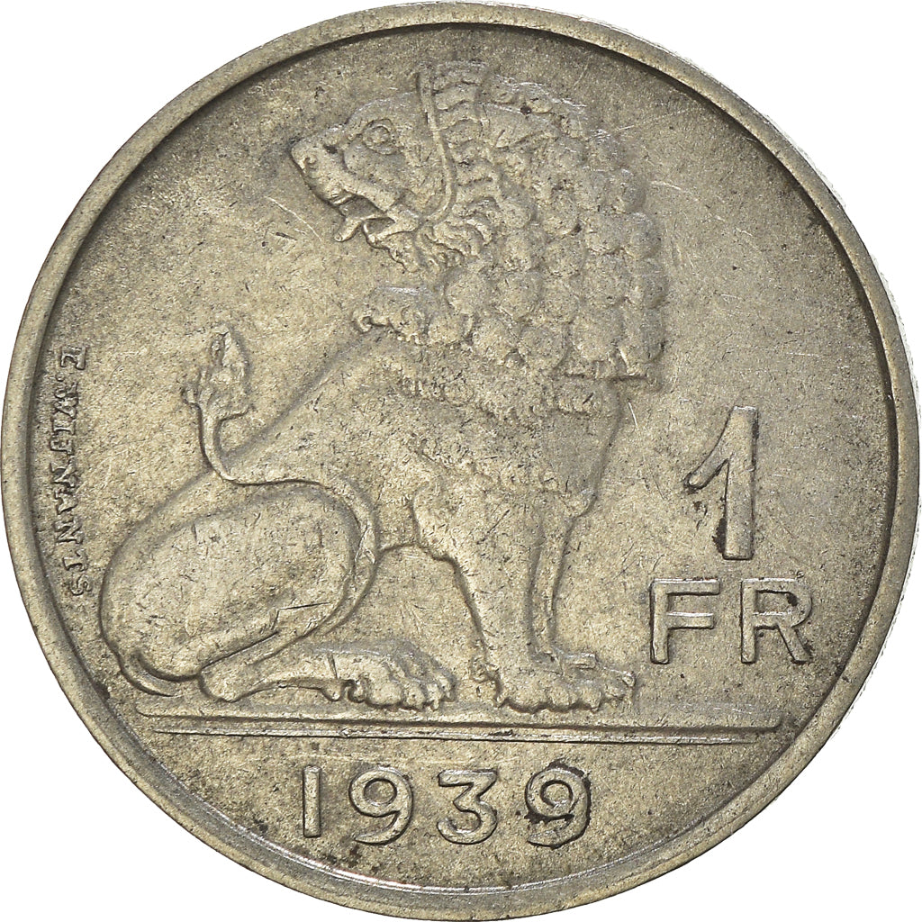 Moneta, Belgio, Franc, 1939