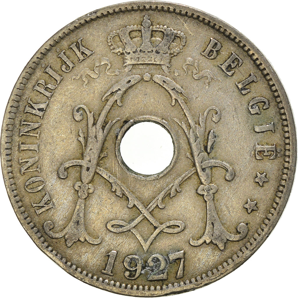Moneda, Bélgica, 25 Centimes, 1927