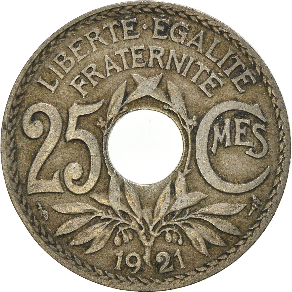Coin, France, 25 Centimes, 1921