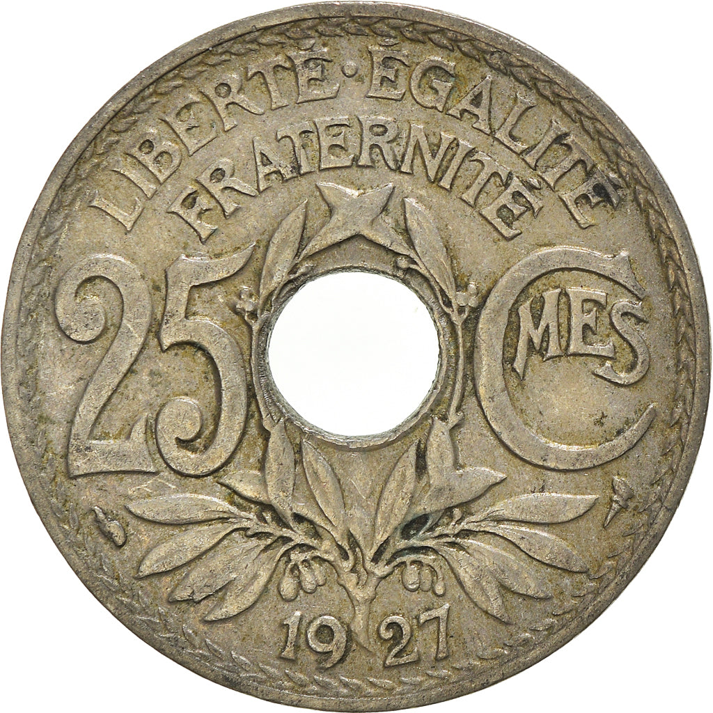 Moneta, Francja, 25 Centimes, 1927