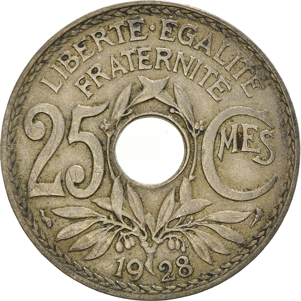 Moeda, França, 25 Centimes, 1928