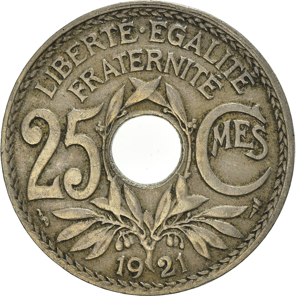 Moneta, Francia, 25 Centimes, 1921