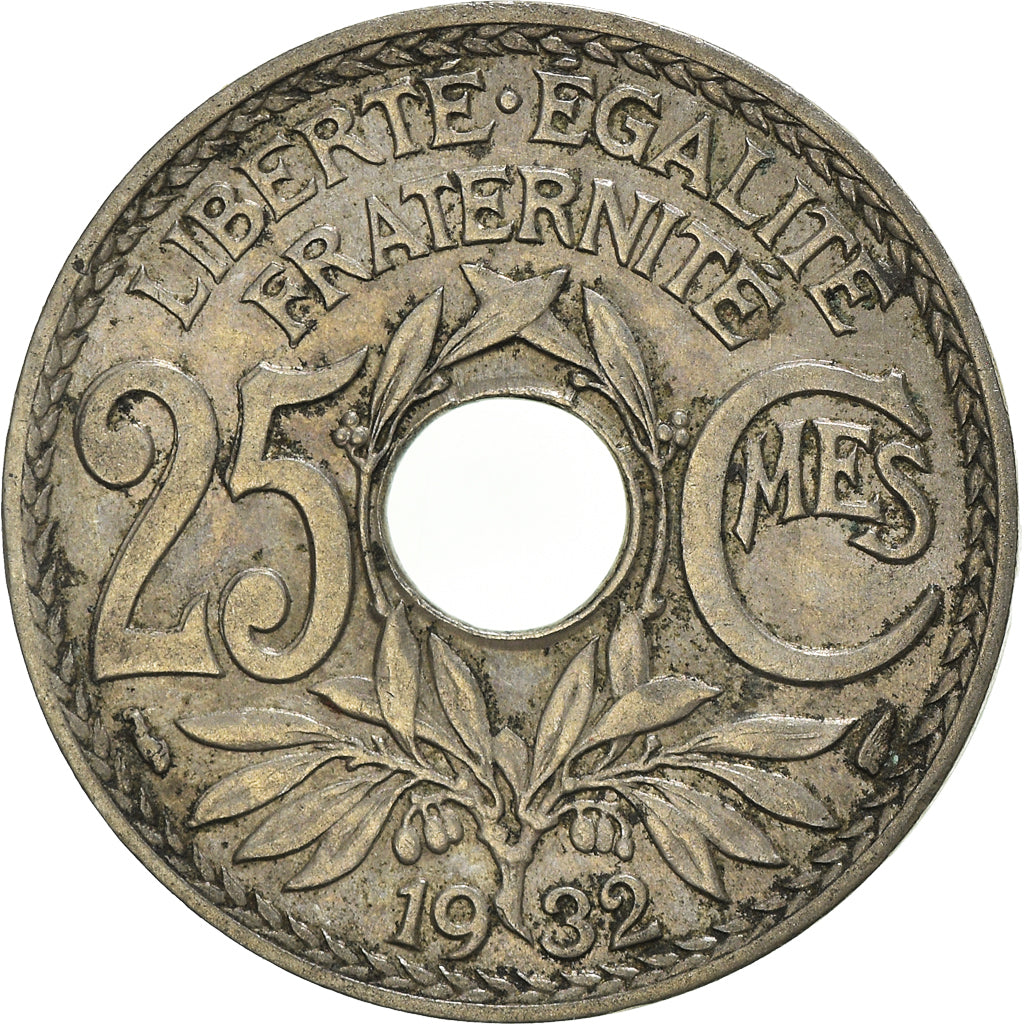 Moneta, Francja, 25 Centimes, 1932