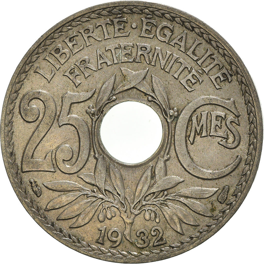 Moeda, França, 25 Centimes, 1932