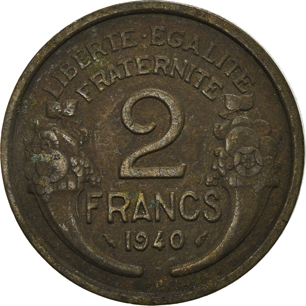 Moneta, Francia, 2 Francs, 1940