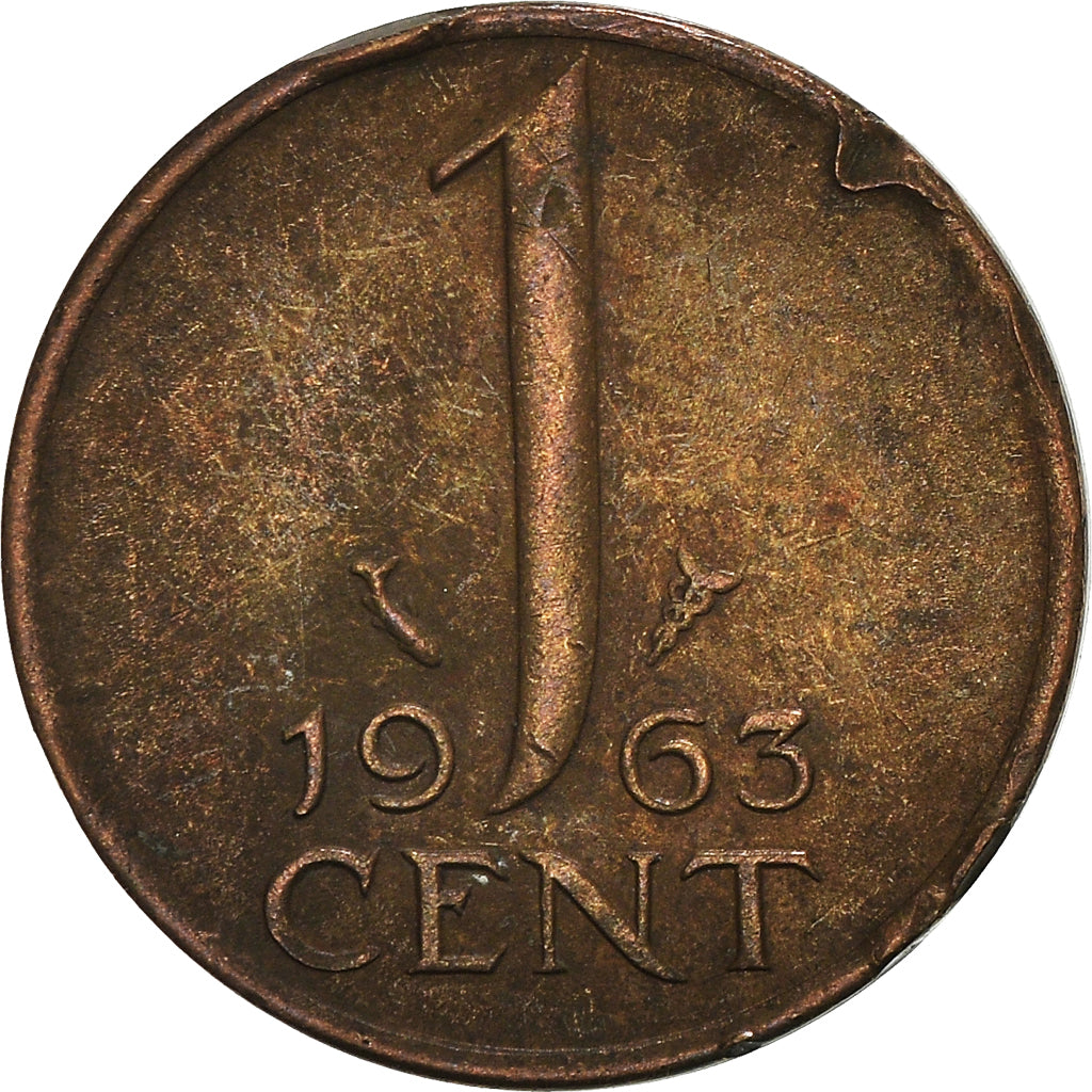 Coin, Netherlands, Cent, 1963