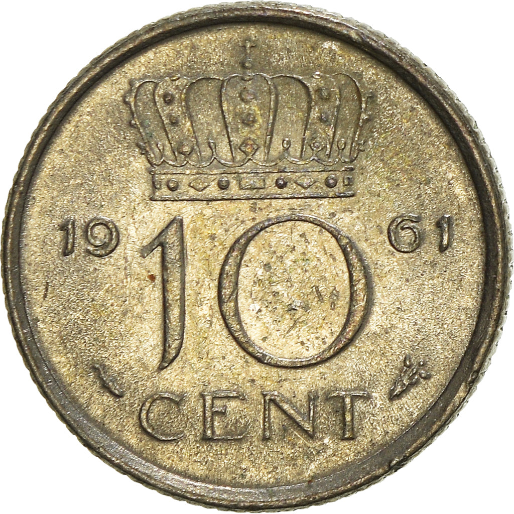 Munten, Nederland, 10 Cents, 1961