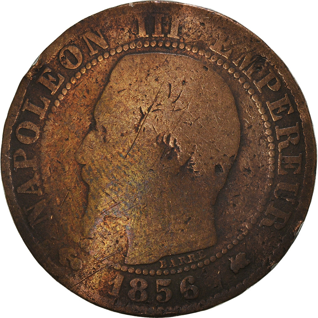 Münze, Frankreich, 5 Centimes, 1856