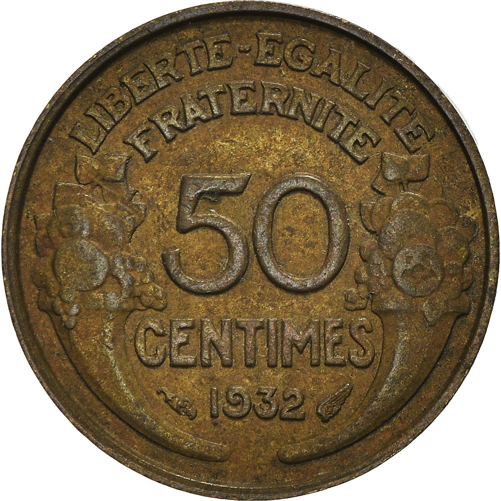 Moeda, França, 50 Centimes, 1932