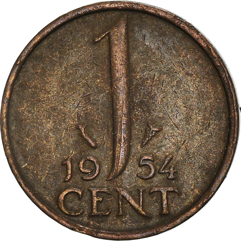 Coin, Netherlands, Cent, 1954