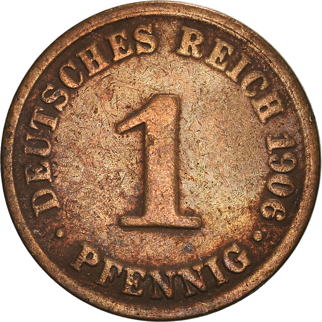 Moneta, GERMANIA - IMPERO, Pfennig, 1906