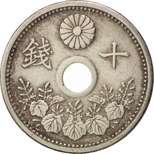 Japan, Yoshihito, 10 Sen, 1923, EF(40-45), Copper-nickel, KM:45