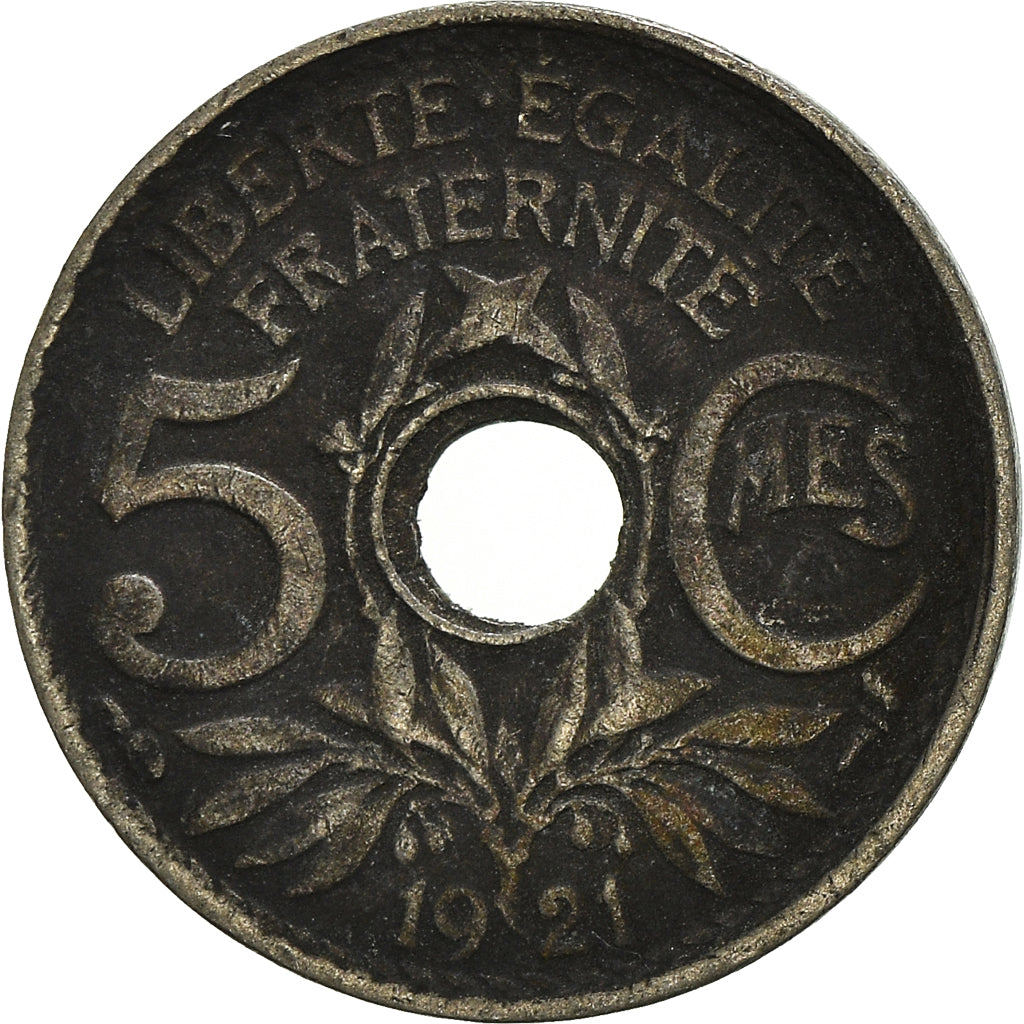 Moeda, França, 5 Centimes, 1921