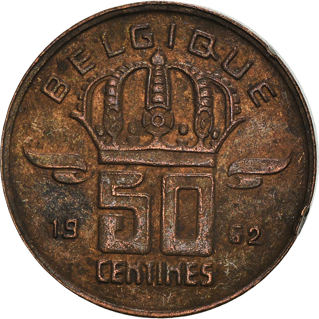 Coin, Belgium, 50 Centimes, 1952