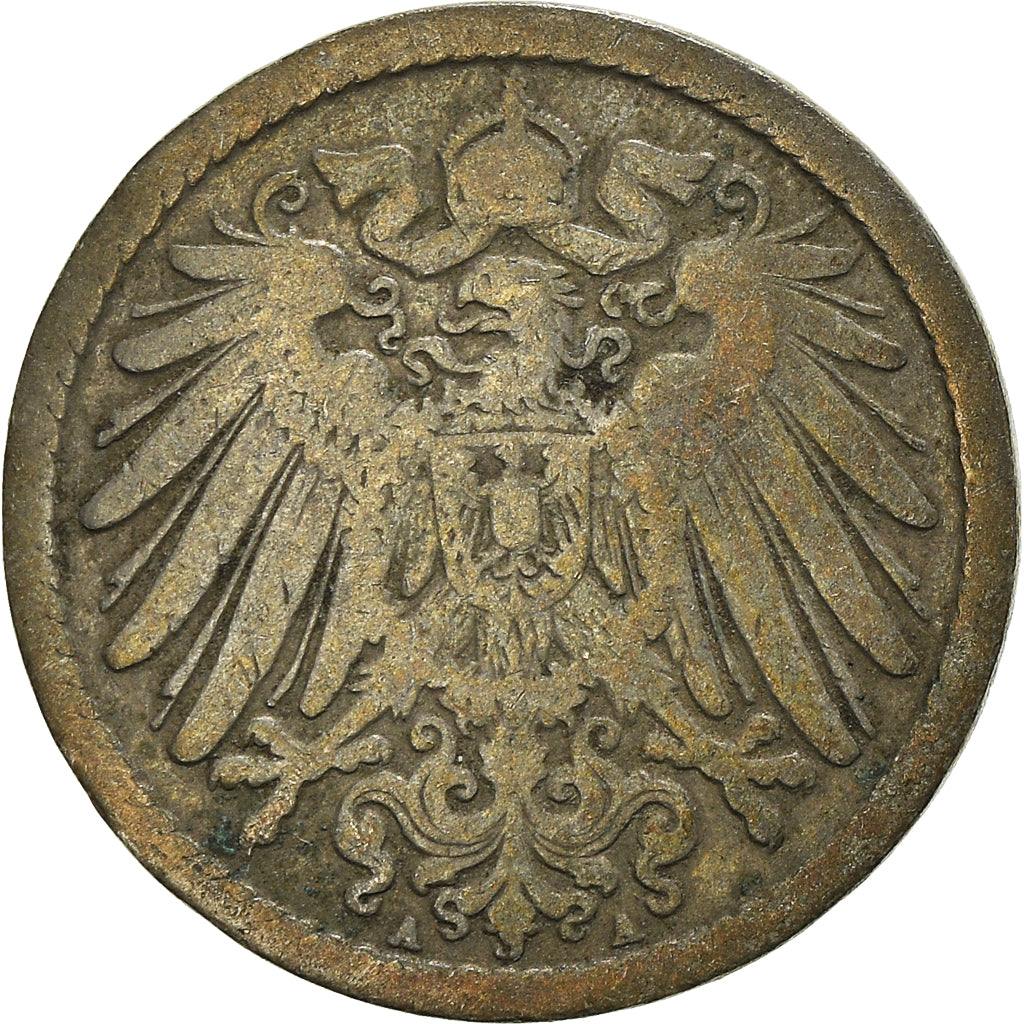 Moneta, NIEMCY - IMPERIUM, 5 Pfennig, 1893