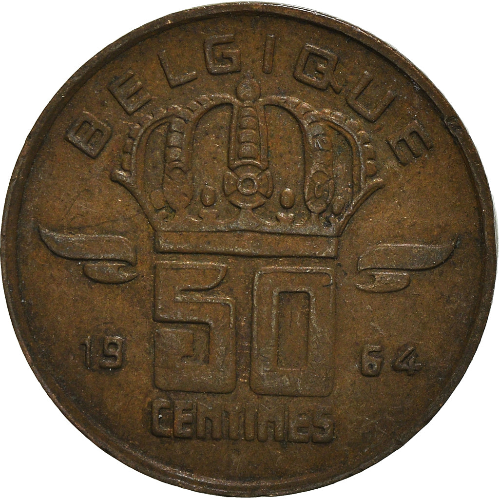 Monnaie, Belgique, 50 Centimes, 1964