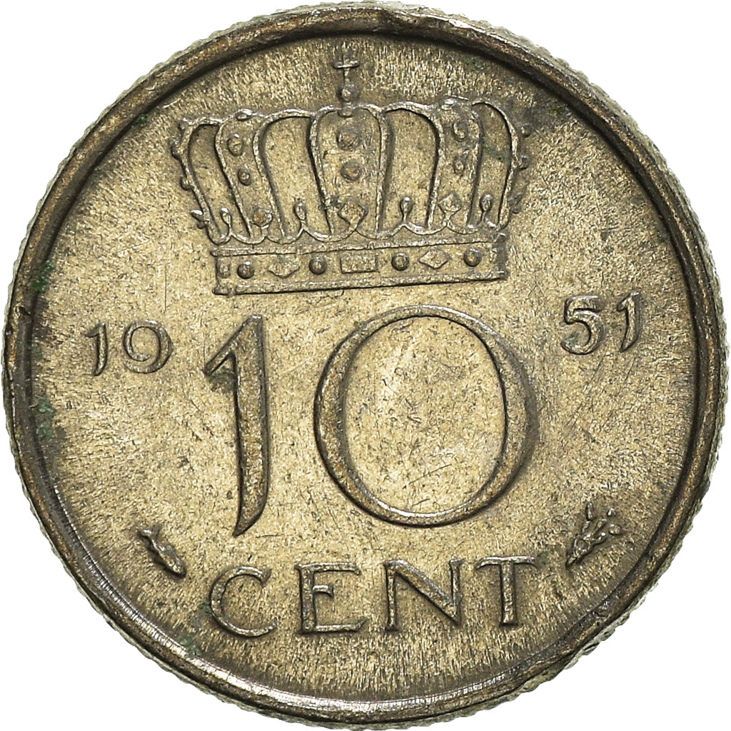 Münze, Niederlande, 10 Cents, 1951