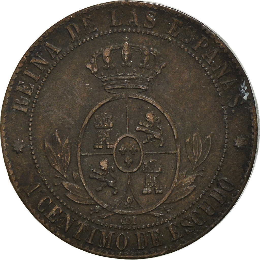 Moneta, Spagna, Centimo, 1867