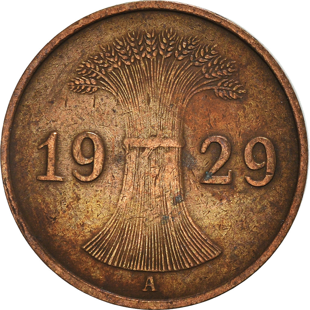 Coin, GERMANY, WEIMAR REPUBLIC, Reichspfennig, 1929