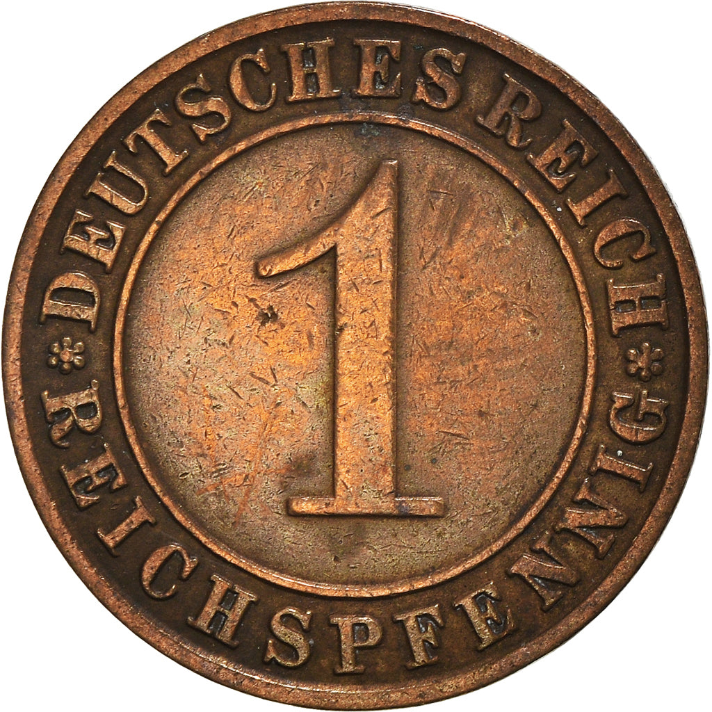 Coin, GERMANY, WEIMAR REPUBLIC, Reichspfennig, 1929