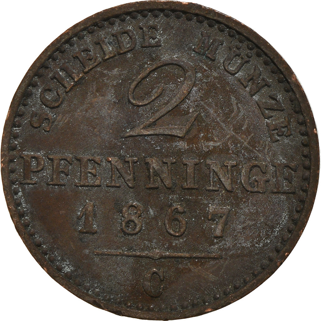 Stati tedeschi, 2 Pfennig, 1867