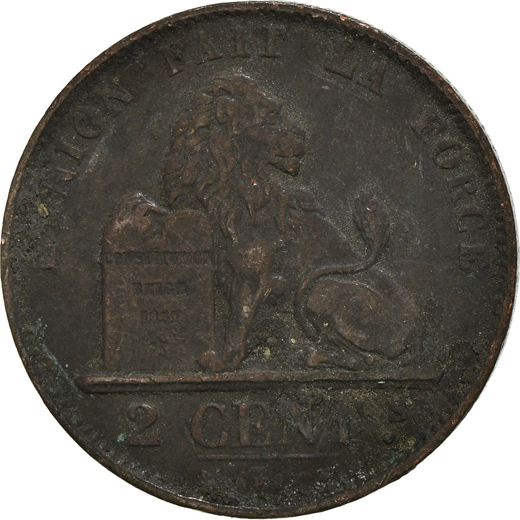 Monnaie, Belgique, 2 Centimes, 1874