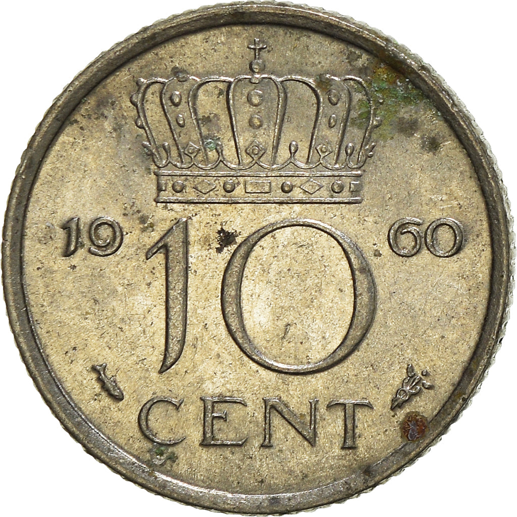 Moneta, Paesi Bassi, 10 Cents, 1960