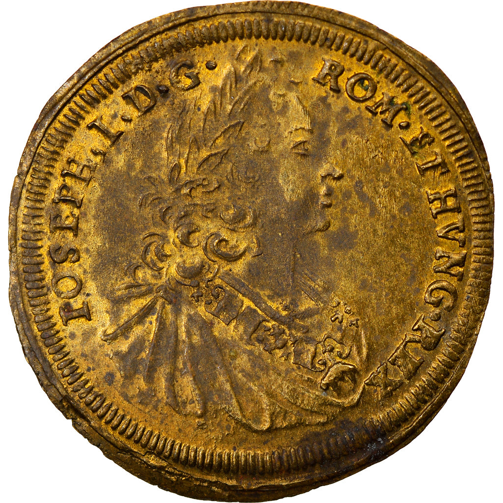France, Token, Nuremberg, Joseph Ier, History, VF(30-35), Brass