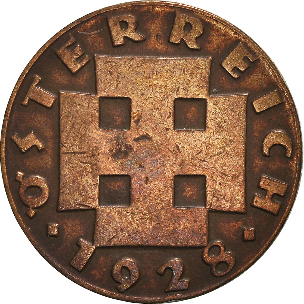 Monnaie, Autriche, 2 Groschen, 1928