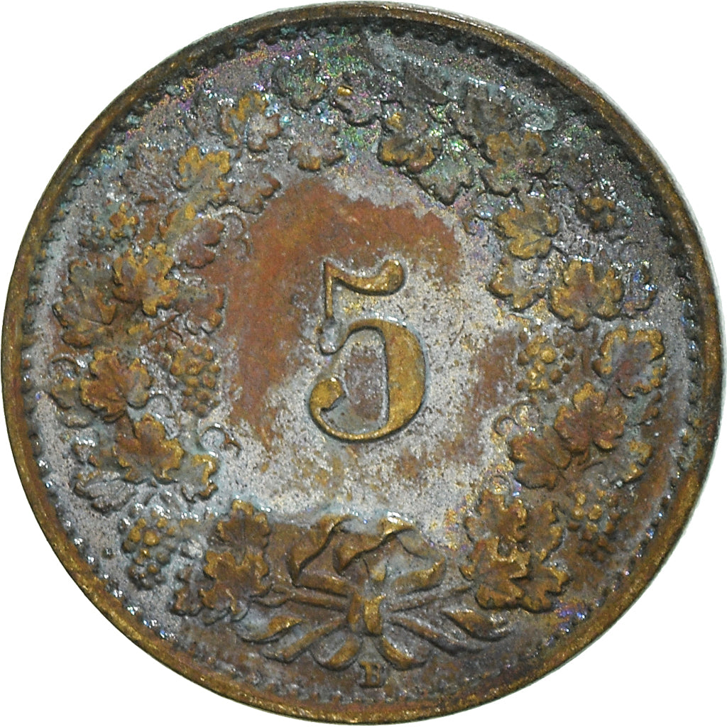 Moneta, Szwajcaria, 5 Rappen, 1918
