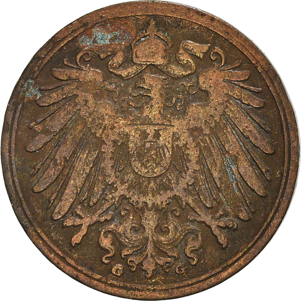 Moneta, NIEMCY - IMPERIUM, Pfennig, 1896