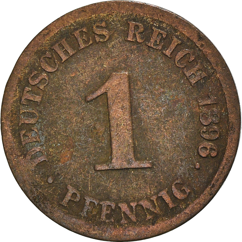 Moneta, NIEMCY - IMPERIUM, Pfennig, 1896