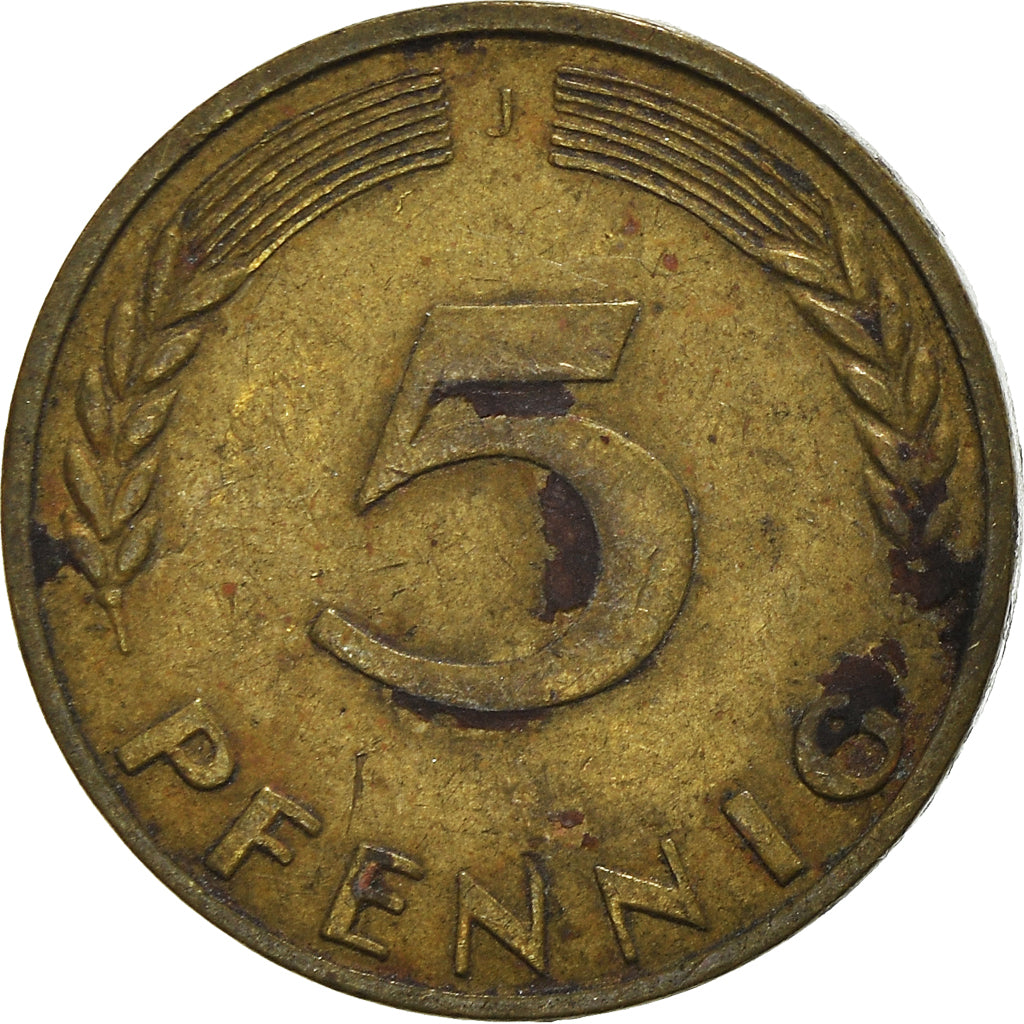 Münze, Bundesrepublik Deutschland, 5 Pfennig, 1950