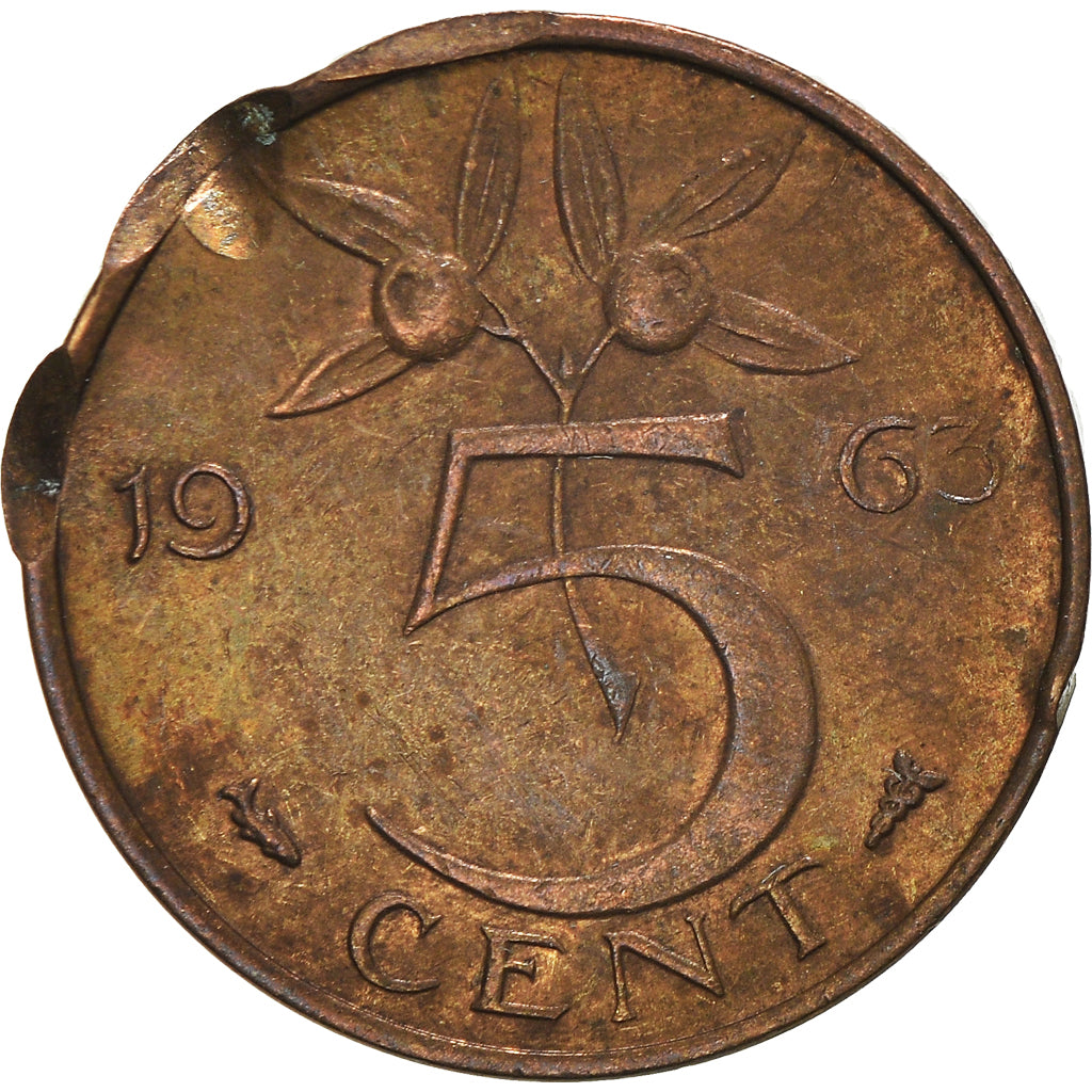 Münze, Niederlande, 5 Cents, 1963