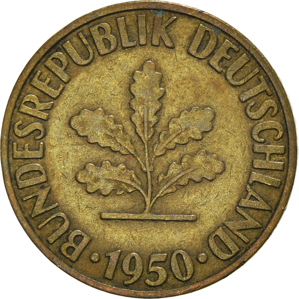 Moneta, Niemcy - RFN, 10 Pfennig, 1950