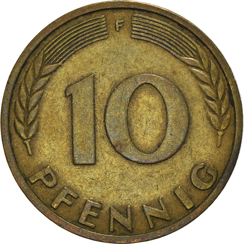 Moneta, Niemcy - RFN, 10 Pfennig, 1950