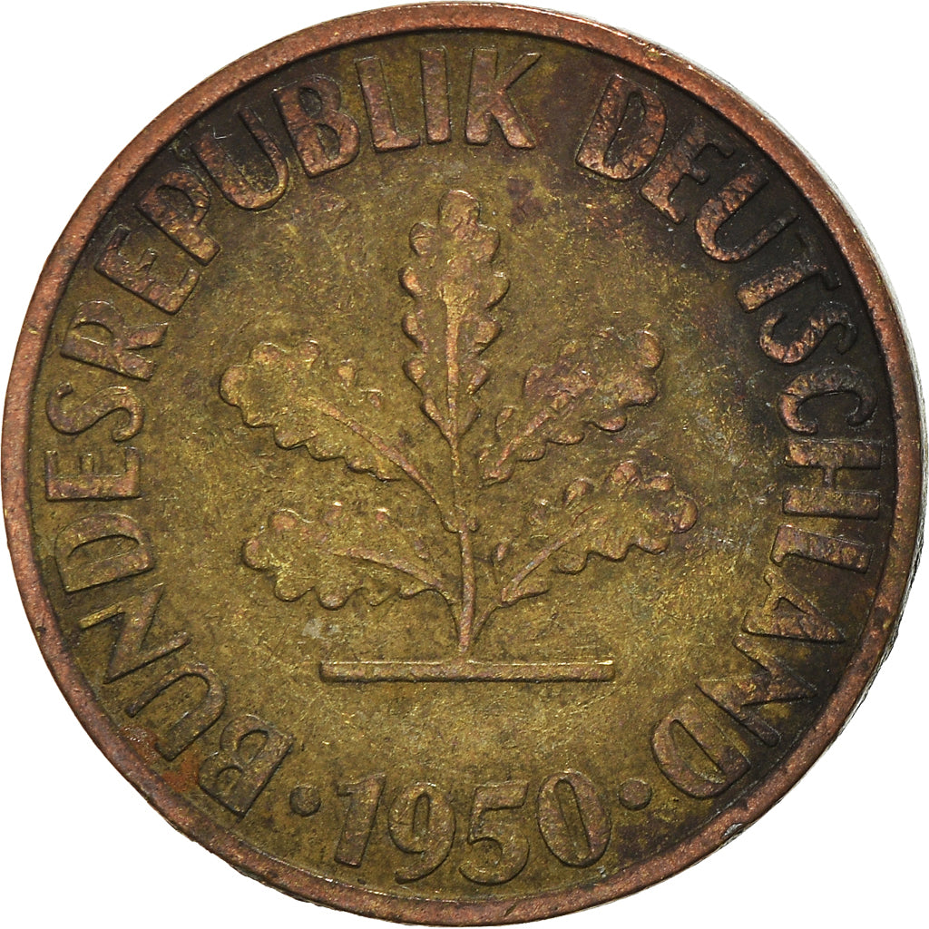 Moneta, Niemcy - RFN, 10 Pfennig, 1950