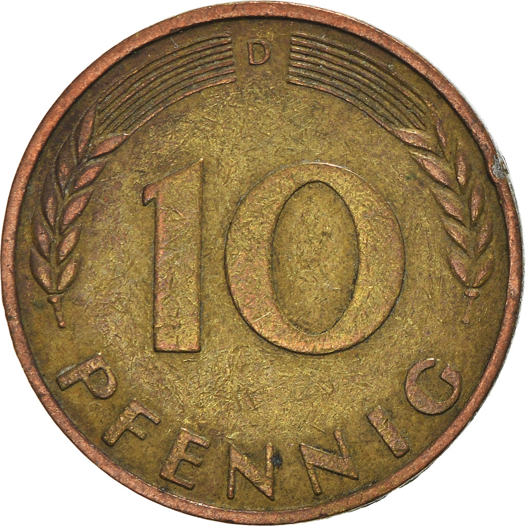 Moneta, Niemcy - RFN, 10 Pfennig, 1950