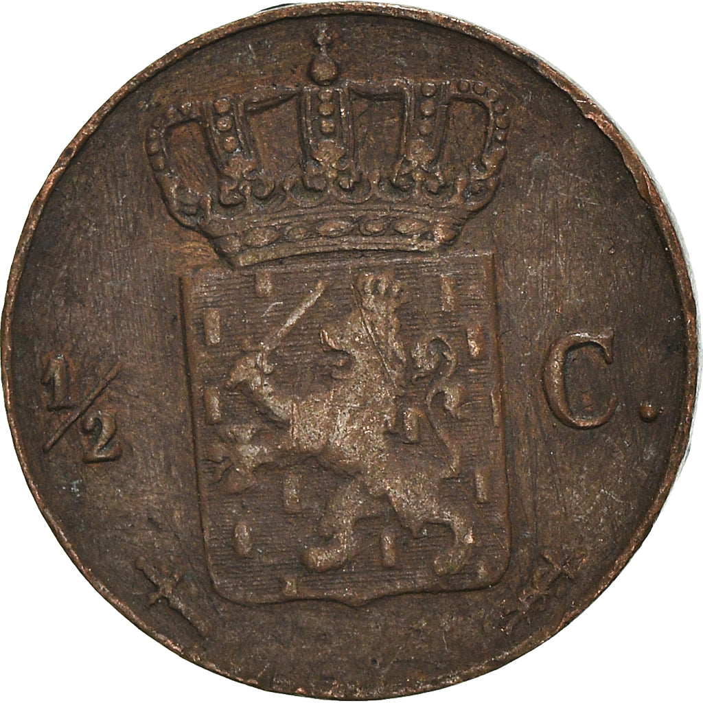 Coin, Netherlands, 1/2 Cent, 1865