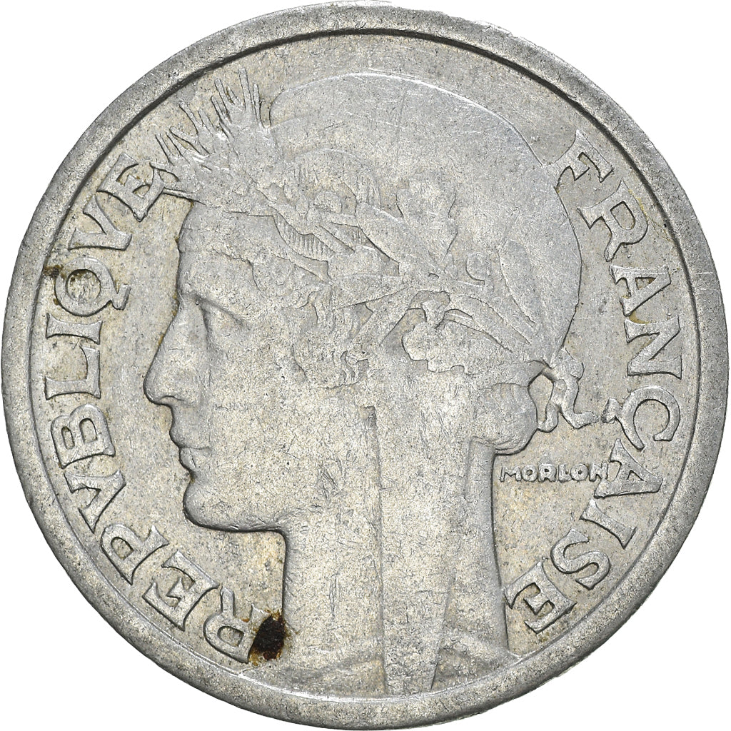 Moneta, Francia, 2 Francs, 1945
