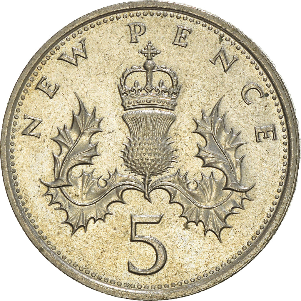 Monnaie, Grande-Bretagne, 5 New Pence, 1979