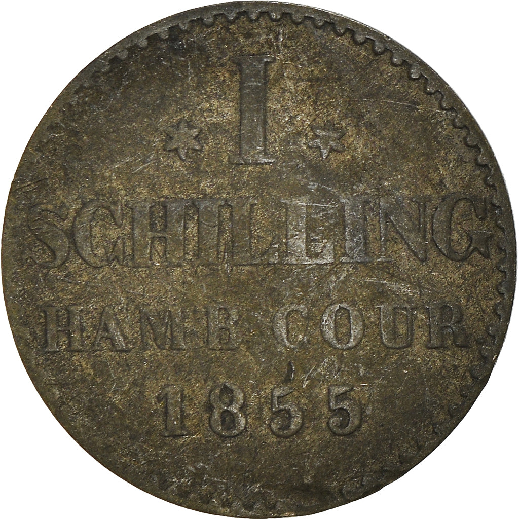 Moneta, Landy niemieckie, Schilling, 1855
