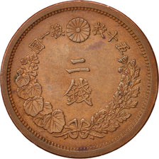 Coin, Japan, Mutsuhito, 2 Sen, 1877, AU(50-53), Bronze, KM:18.2