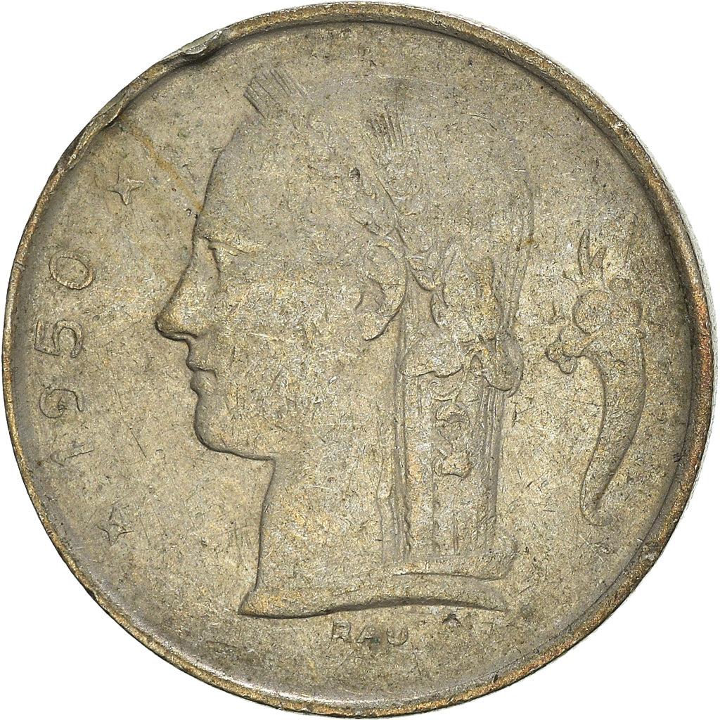 Münze, Belgien, Franc, 1950
