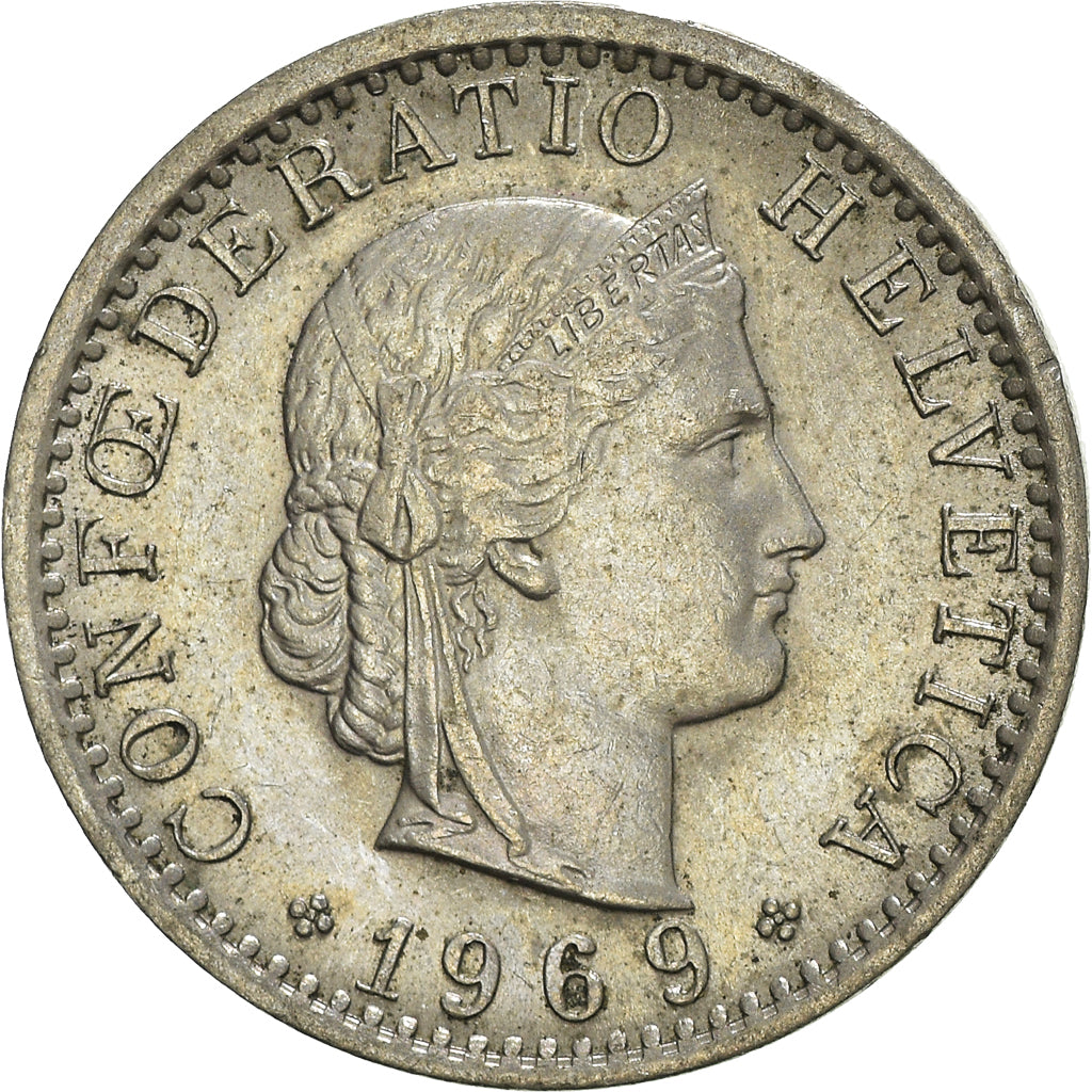Coin, Switzerland, 20 Rappen, 1969