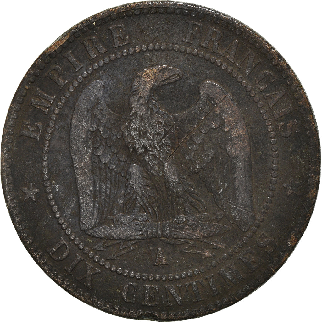 Moneta, Francja, 10 Centimes, 1865