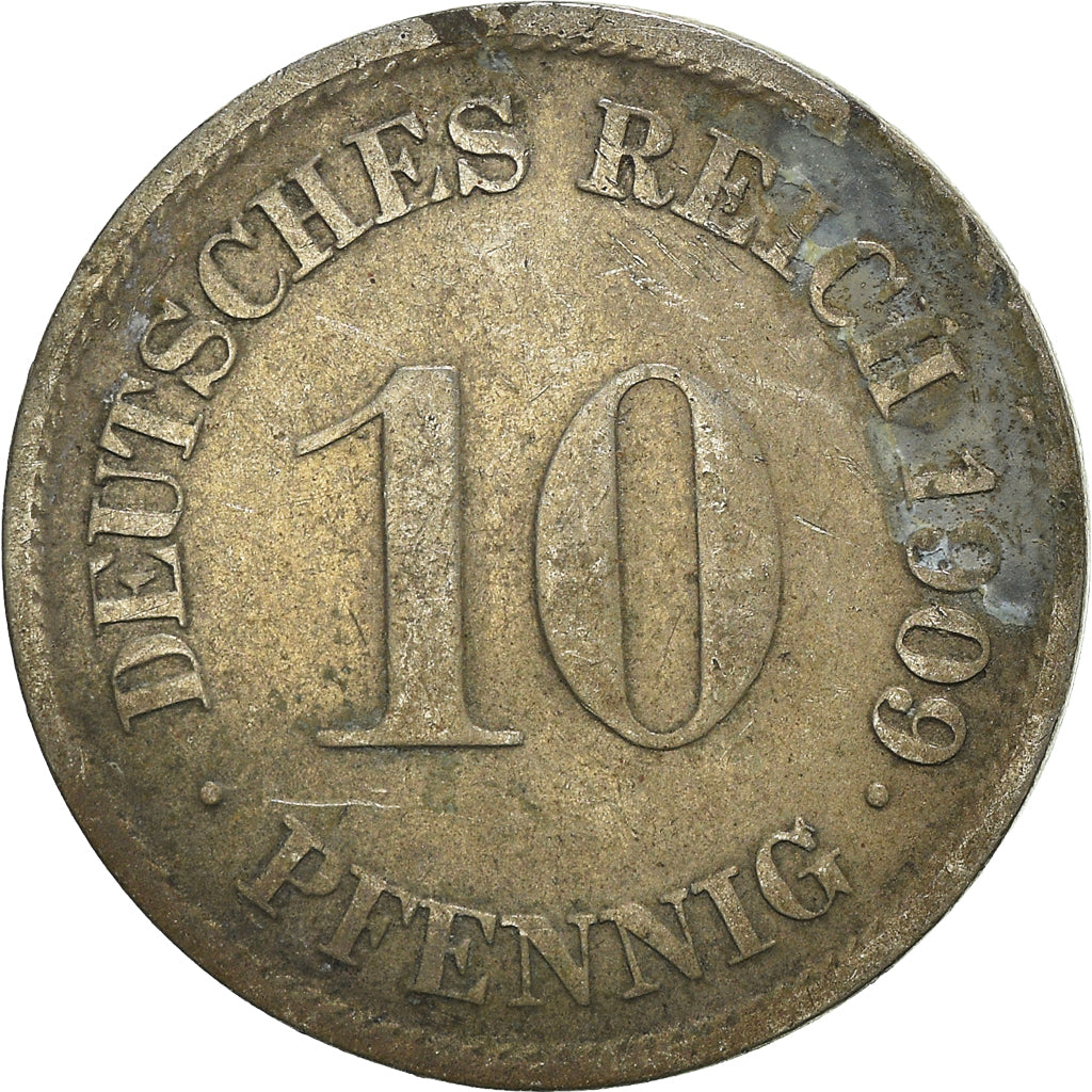 Coin, GERMANY - EMPIRE, 10 Pfennig, 1909