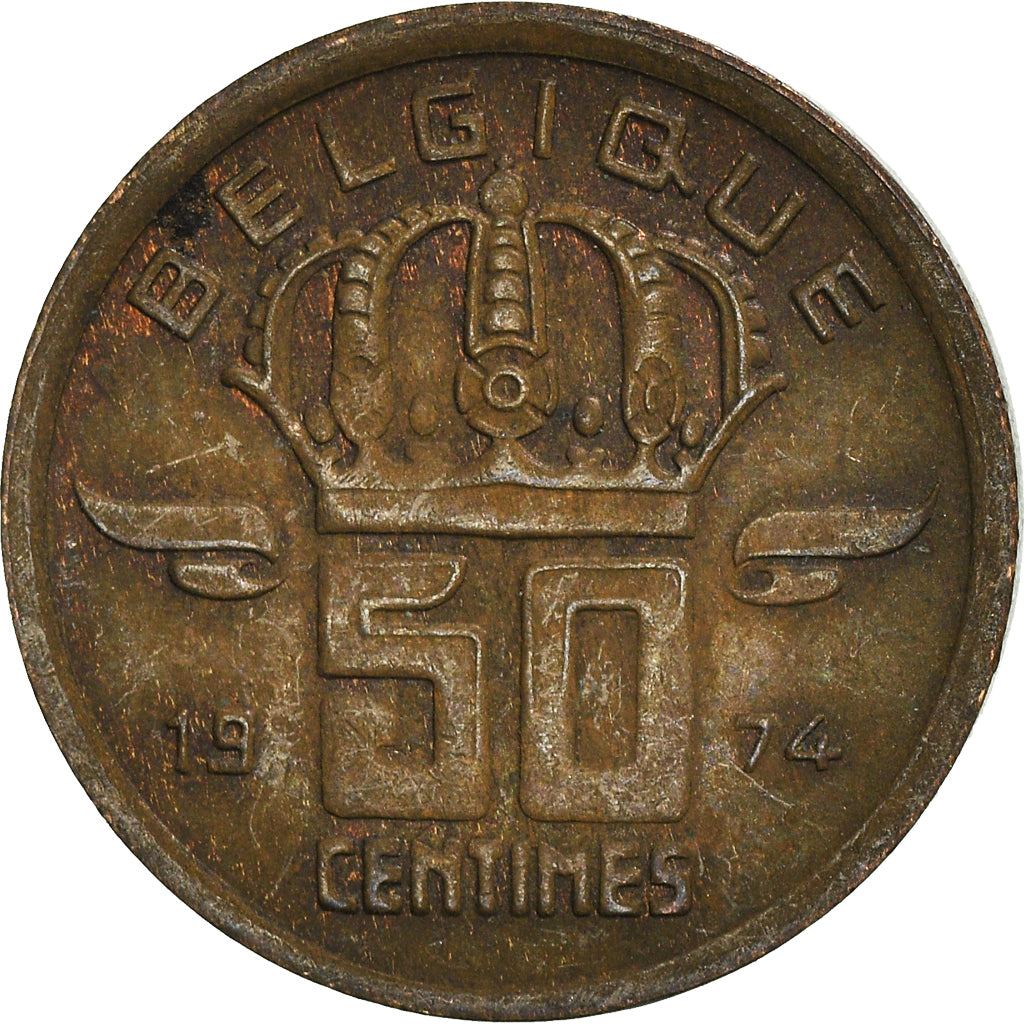 Coin, Belgium, 50 Centimes, 1974