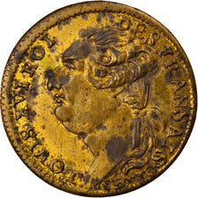 France, Token, Royal, Louis XVI, omnibus Non Sibi, VF(20-25), Brass