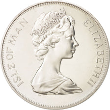 Isle of Man, Elizabeth II, Crown, 1977, Pobjoy Mint, MS(63), Silver, KM:41a